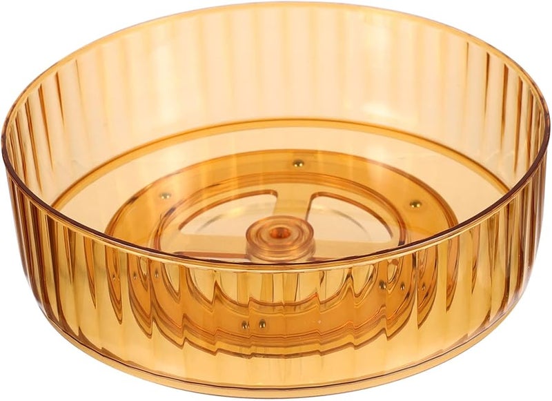 Transparent Rotating Storage Rack Organizer for Kitchen Bathroom Makeup Spices - Image 1